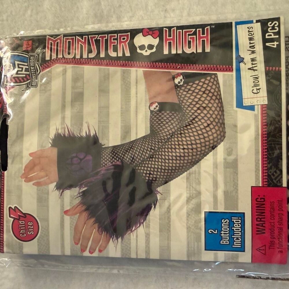 Monster High Black and Purple Arm Sleeves